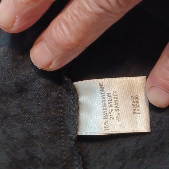 Vanhuesen  Tweed  Black Casual Pants Sz 16 Stretch - Picture 8 of 8